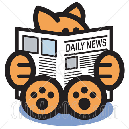newspaper clipart outline